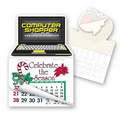 Laptop Computer Shape Custom Calendar Pad Sticker W/Tear Away Calendar